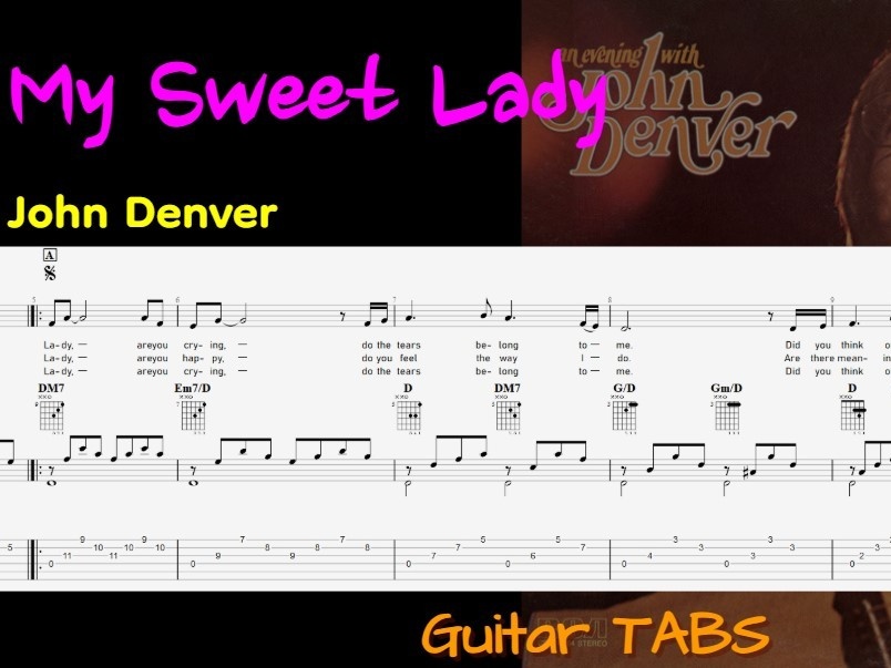 기타 TAB악보] My Sweet Lady - John Denver |중급| | M&P Guitar (악보)